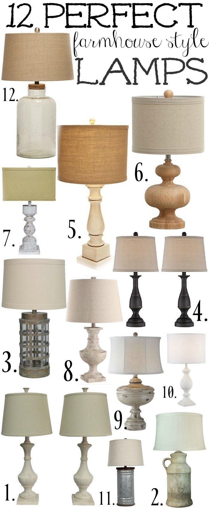 Table Lamp and Spindle Base for rustic farmhouse table lamps