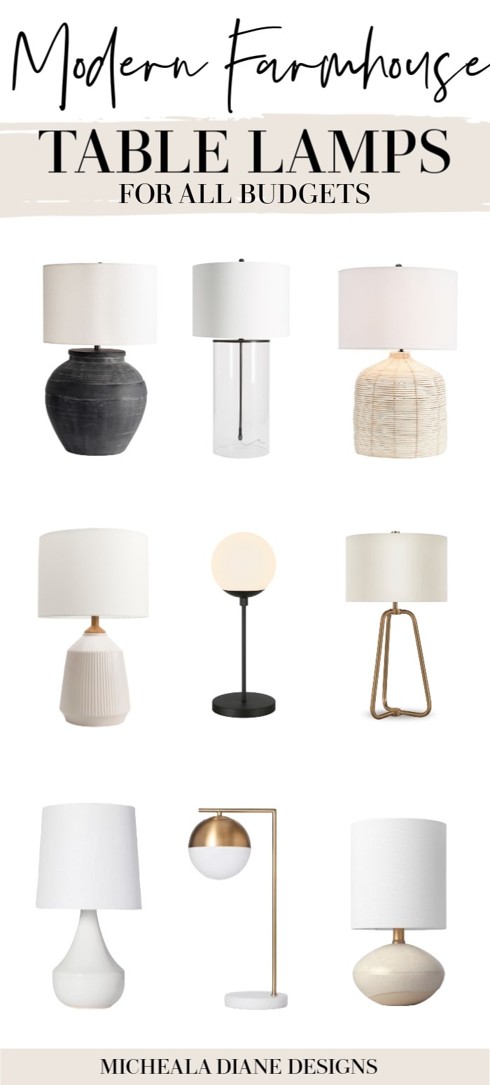 Table Lamp with Tactile Textures and neutral bedroom lamp ideas