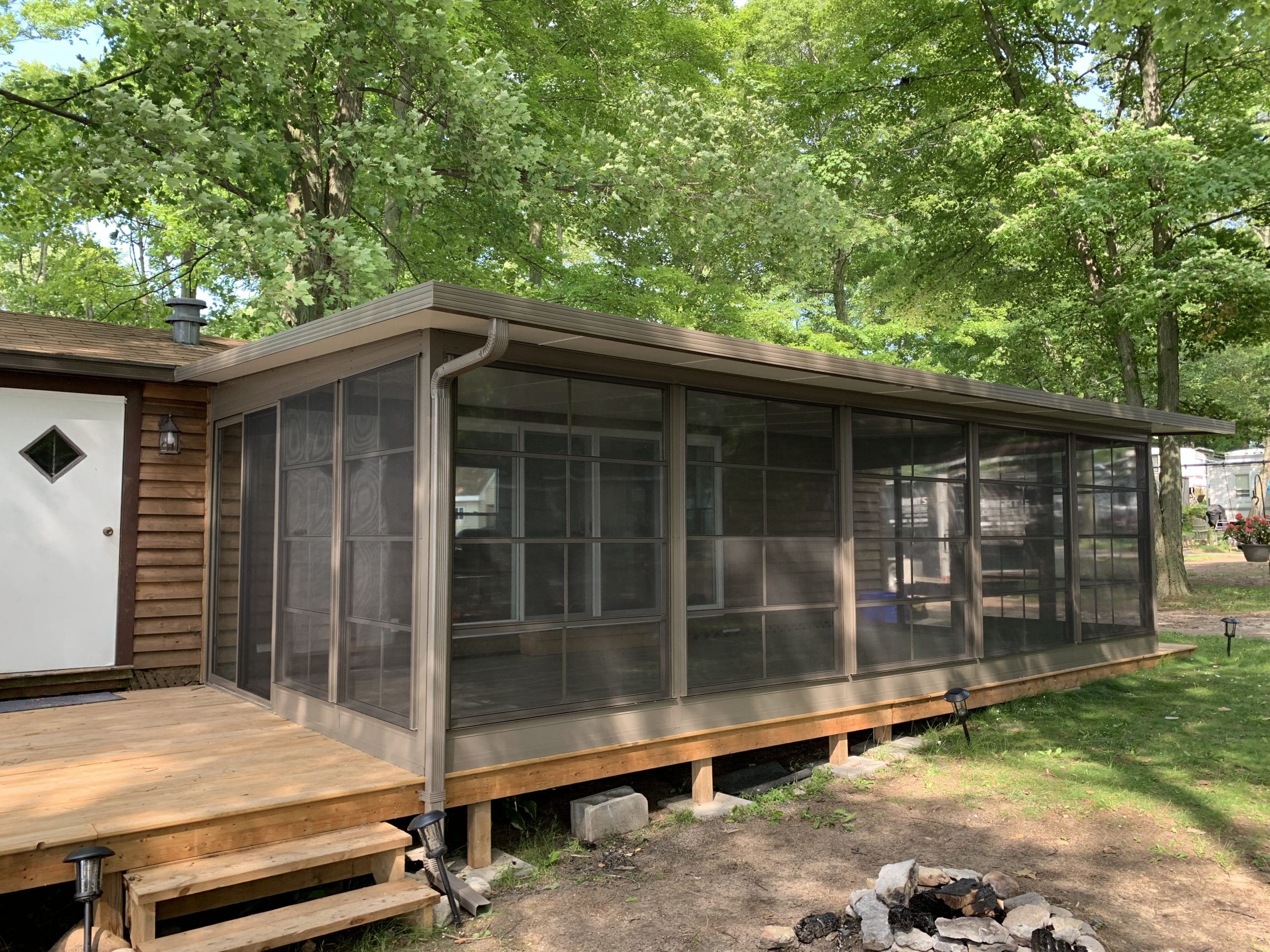 Three Season Porch 4-Track Stacking Windows Kit
