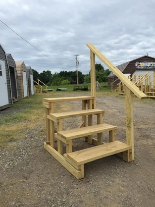 Mobile Home Steps With Handrail