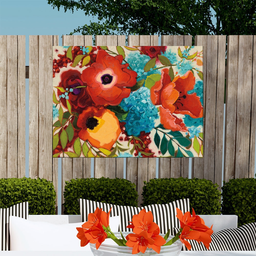 Wall Art Impasto Texture Vibrant Outdoor Canvas Art
