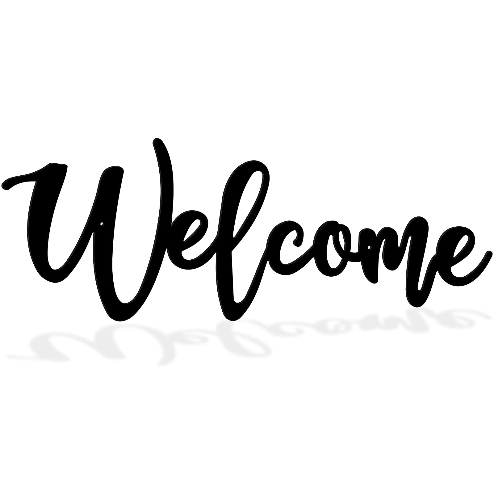 Wall Decor Cursive Script Steel Lettering Metal Cutout
