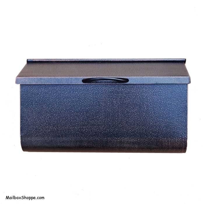 Wall Mailbox Curved Bottom Hammered Dark Bronze