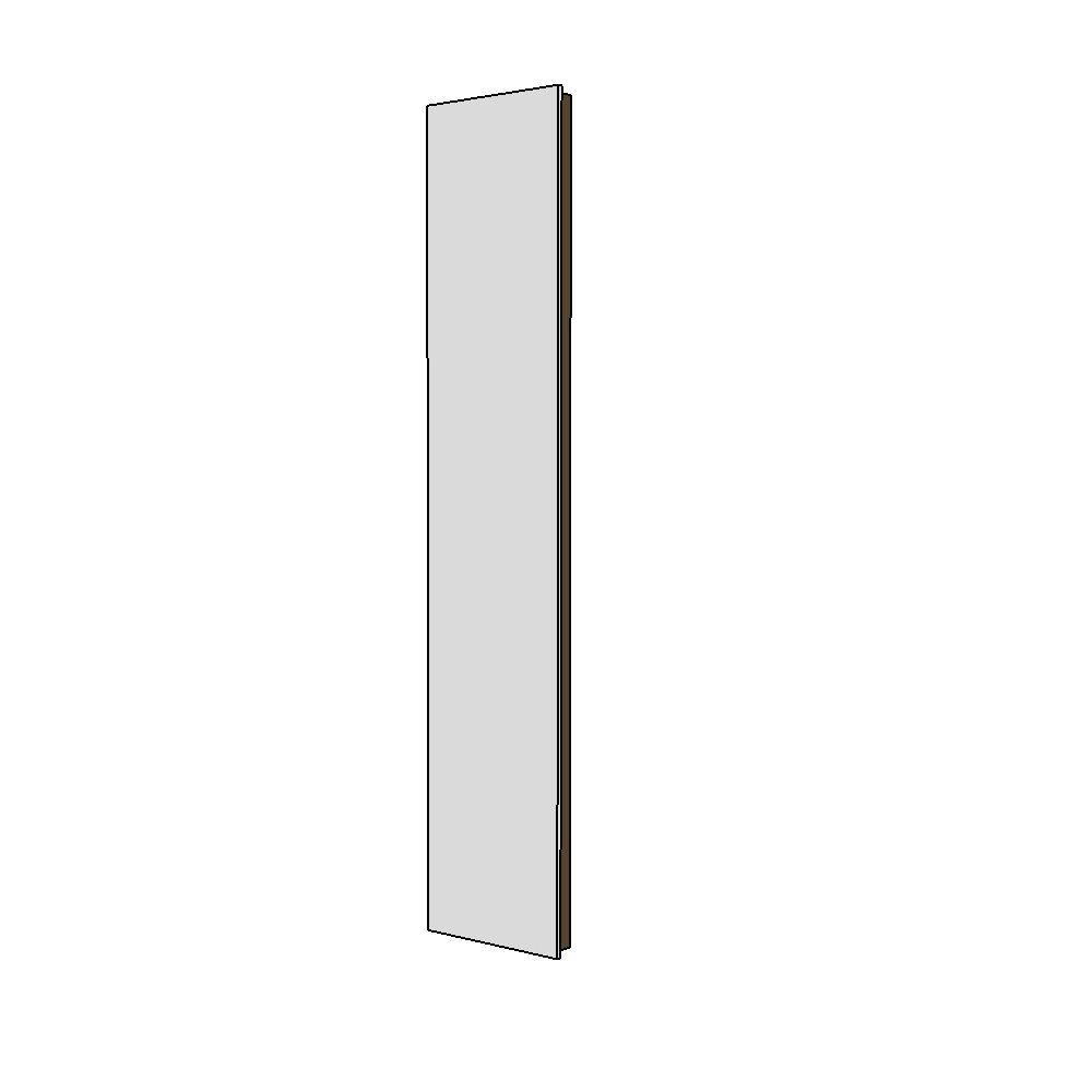 Wall Mirror with Concealed Mounting and Slender Wall Mirror