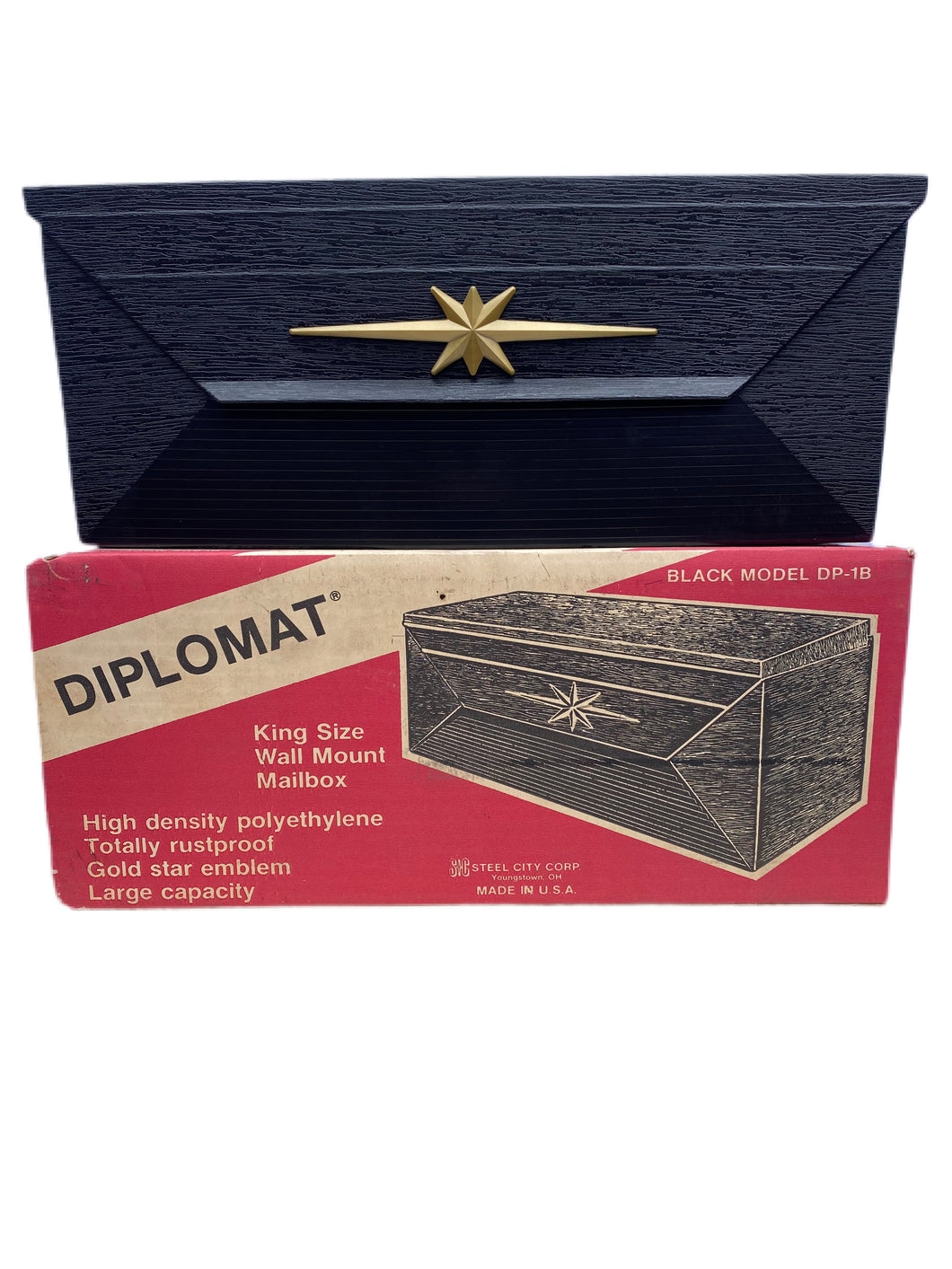 Wall Mount Mailbox Starburst Emblem Atomic Starburst