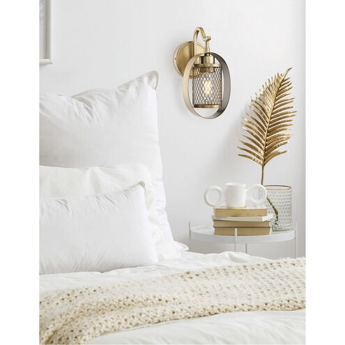 Wall Sconce Circular Outer Frame Mesh Shade Chic Light