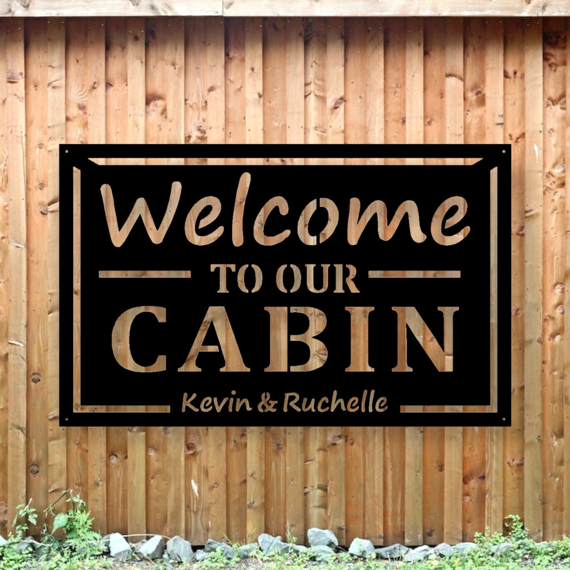 Wall Sign Stencil Cutouts Personalized Metal Name Art