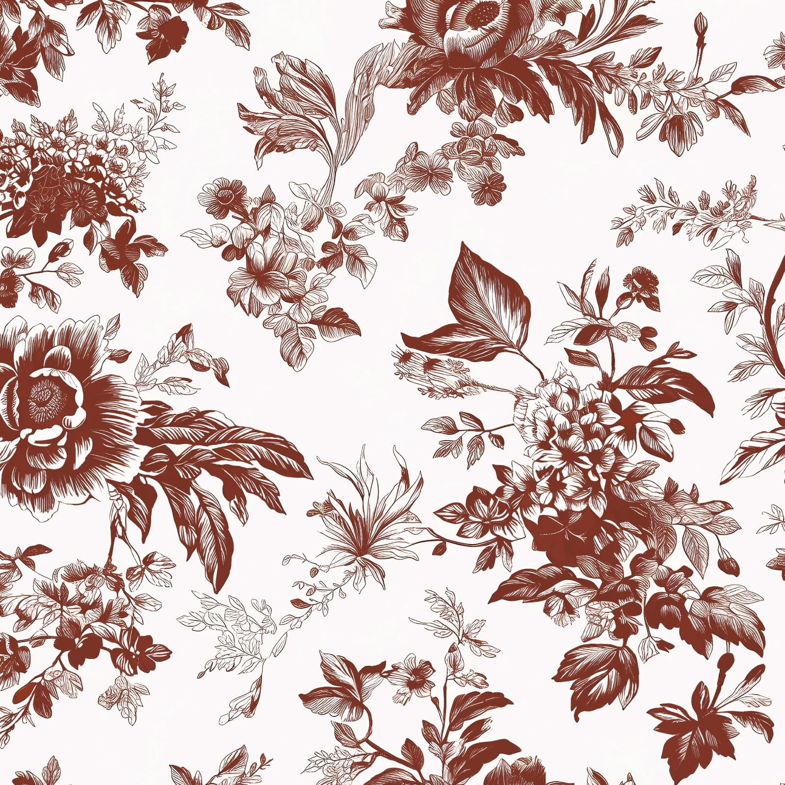 Red Floral Wallpaper