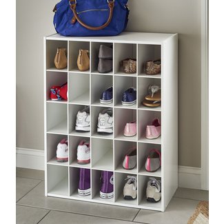 Tall Narrow Shoe Rack Visual Hunt 25 Compartment Pair Shoe Rack