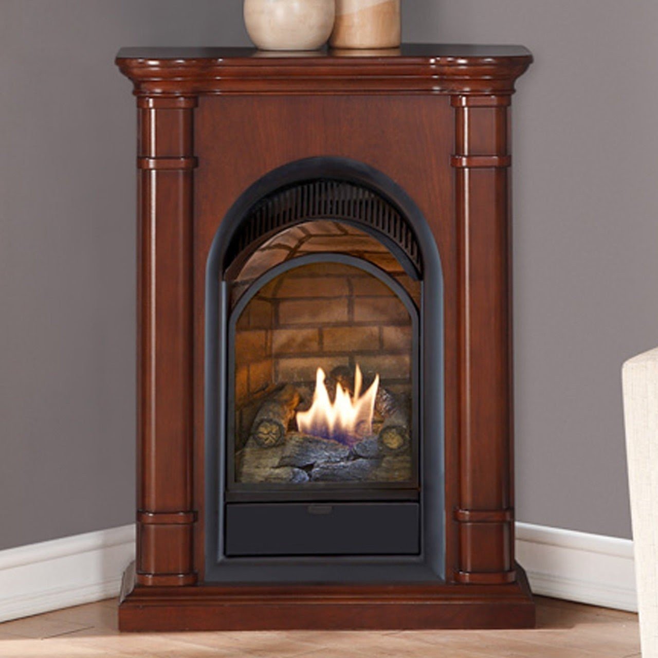 houzz corner fireplace