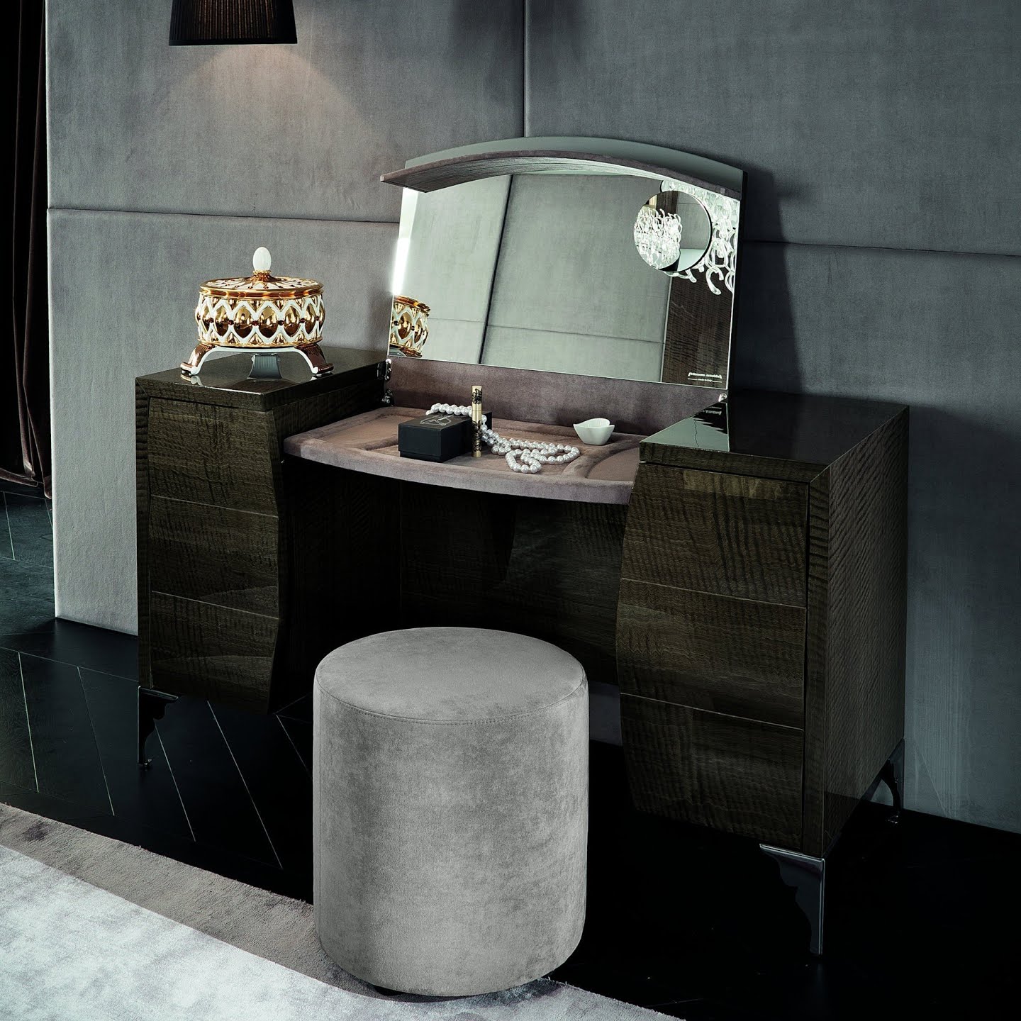 Dune Visone Dressing Vanity with Mirror