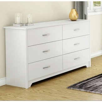 Fusion 6 Drawer Double Dresser