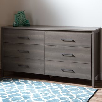 Gravity 6 Drawer Double Dresser