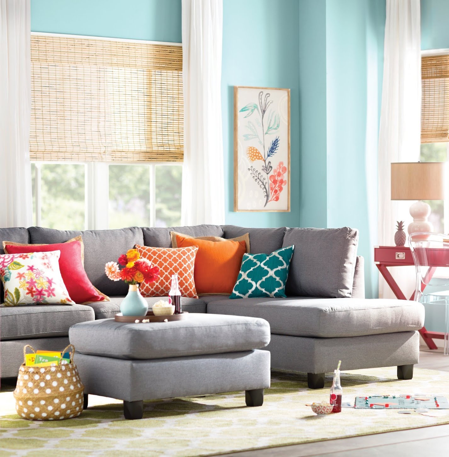 Hemphill Reversible Sectional with Ottoman