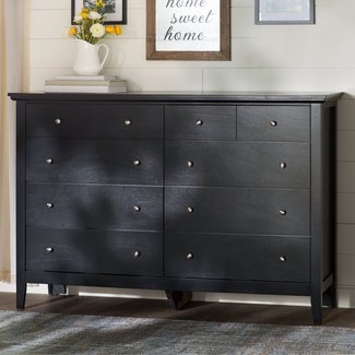 Lignite 8 Drawer Double Dresser