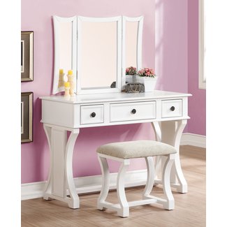 Lucca Vanity Set with Mirror