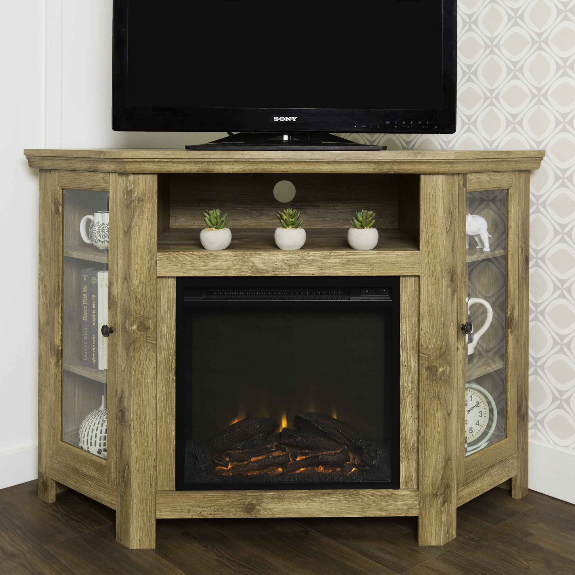 Corner Electric Fireplace Tv Stand