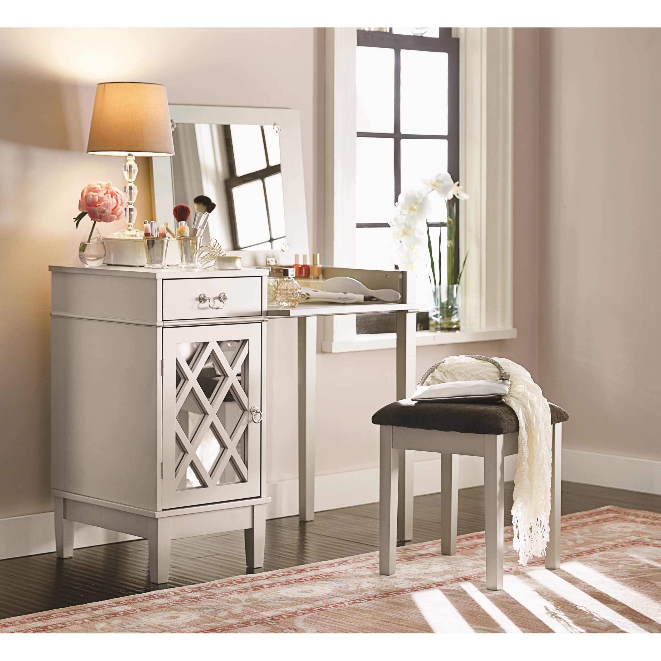 Thomasina Vanity Set with Mirror