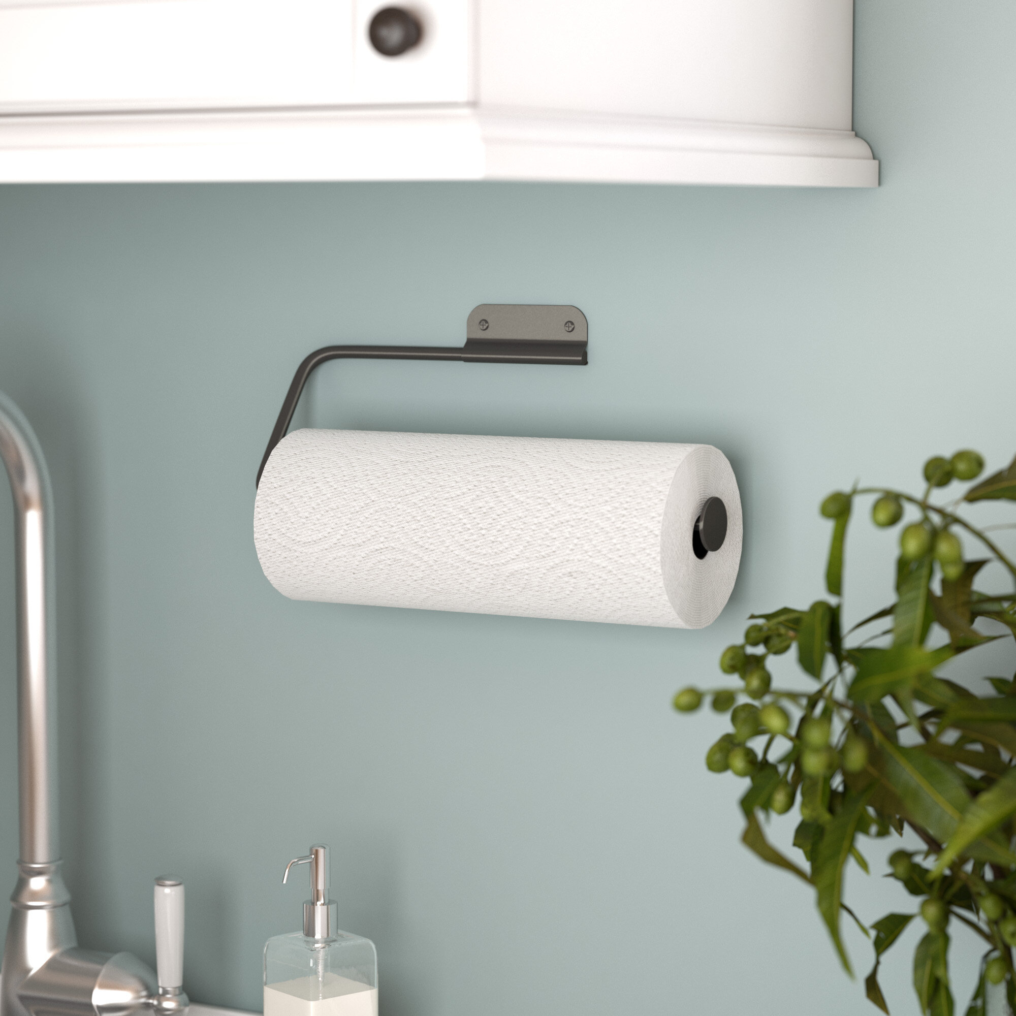 Spectrum White Plastic Wall-mount Paper Towel Holder in the Paper Towel  Holders department at