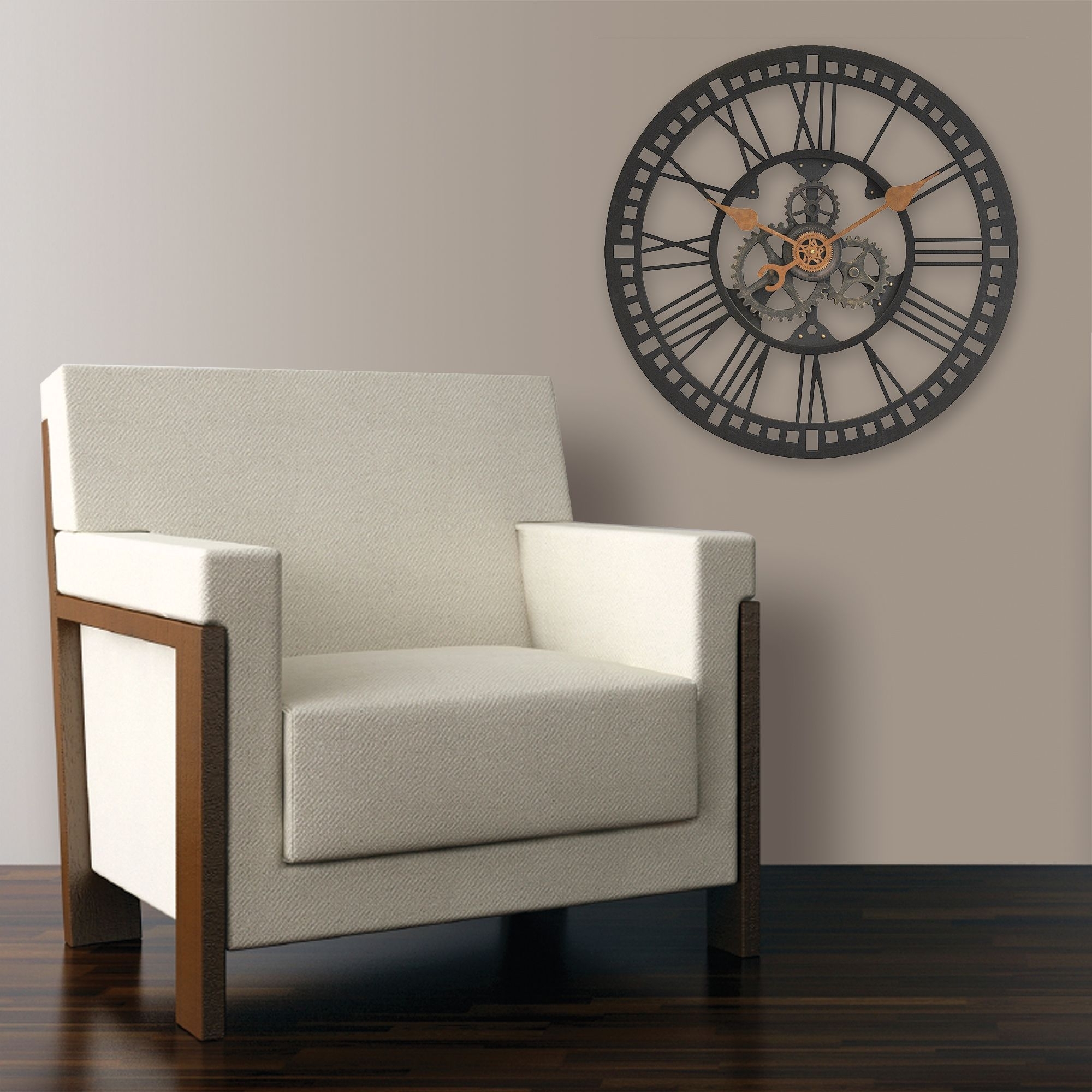  [Thicker Updated] Large Wall Clock, 30 Inch Industrial