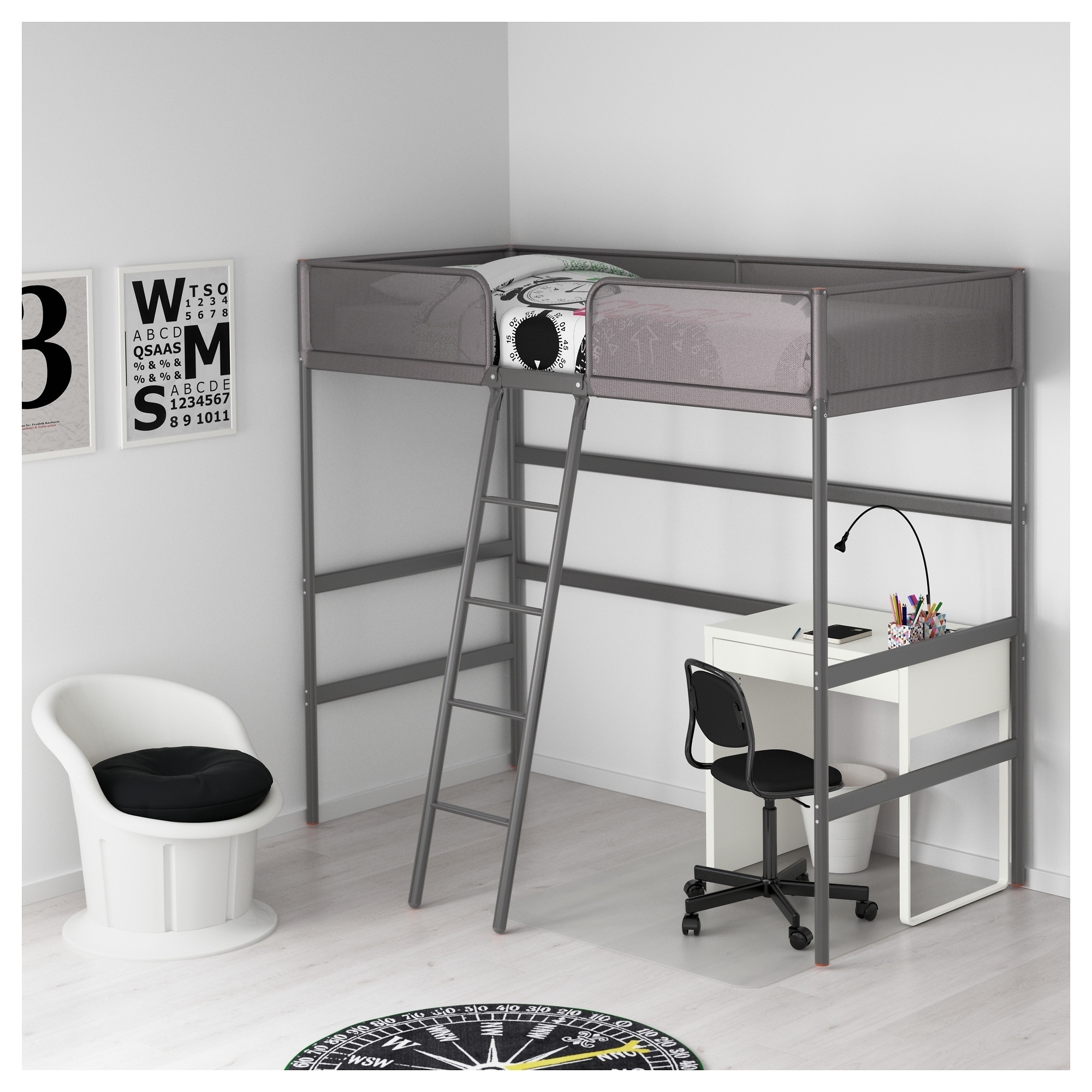 bunk bed with stairs ikea