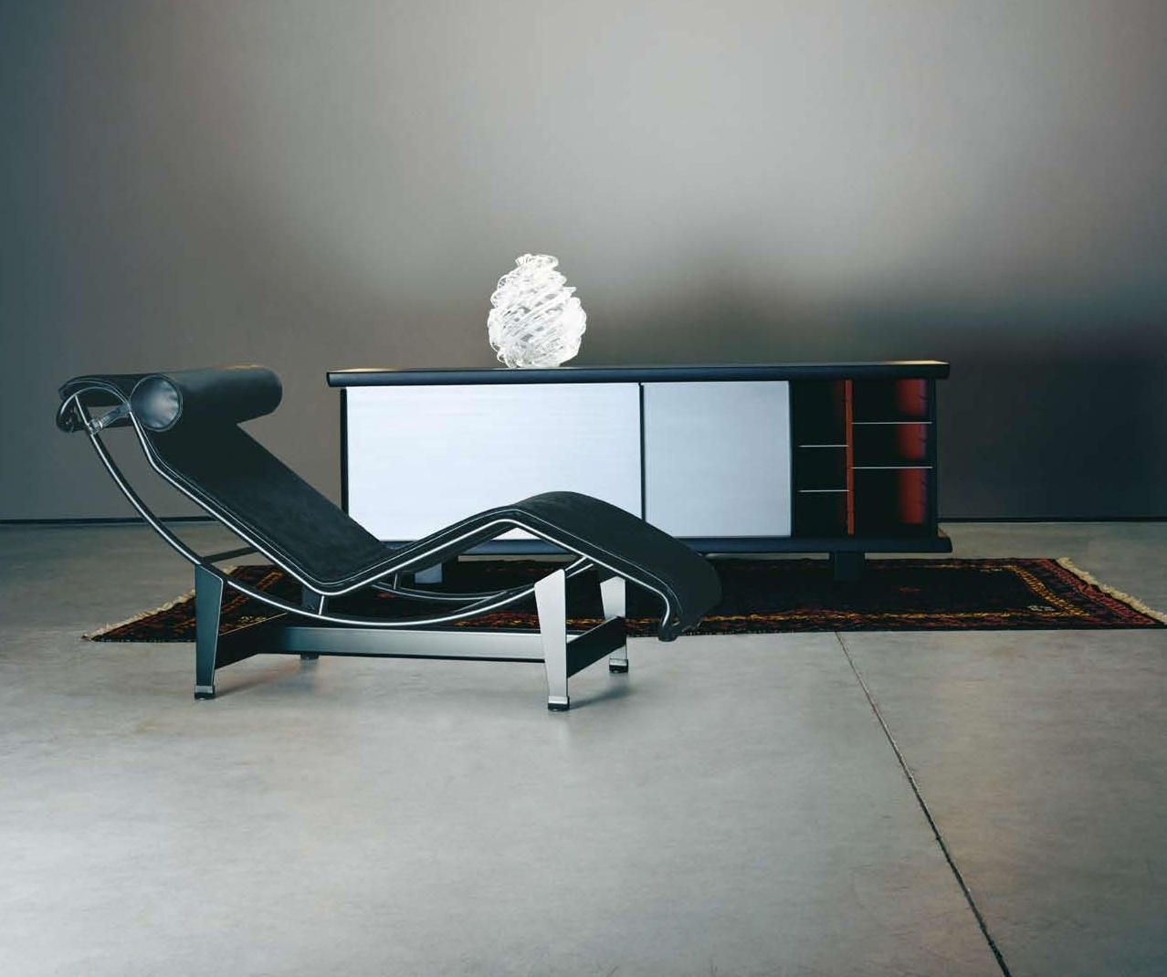 Charlotte Perriand for LeCorbusier LC4 Chaise Lounge by Cassina in