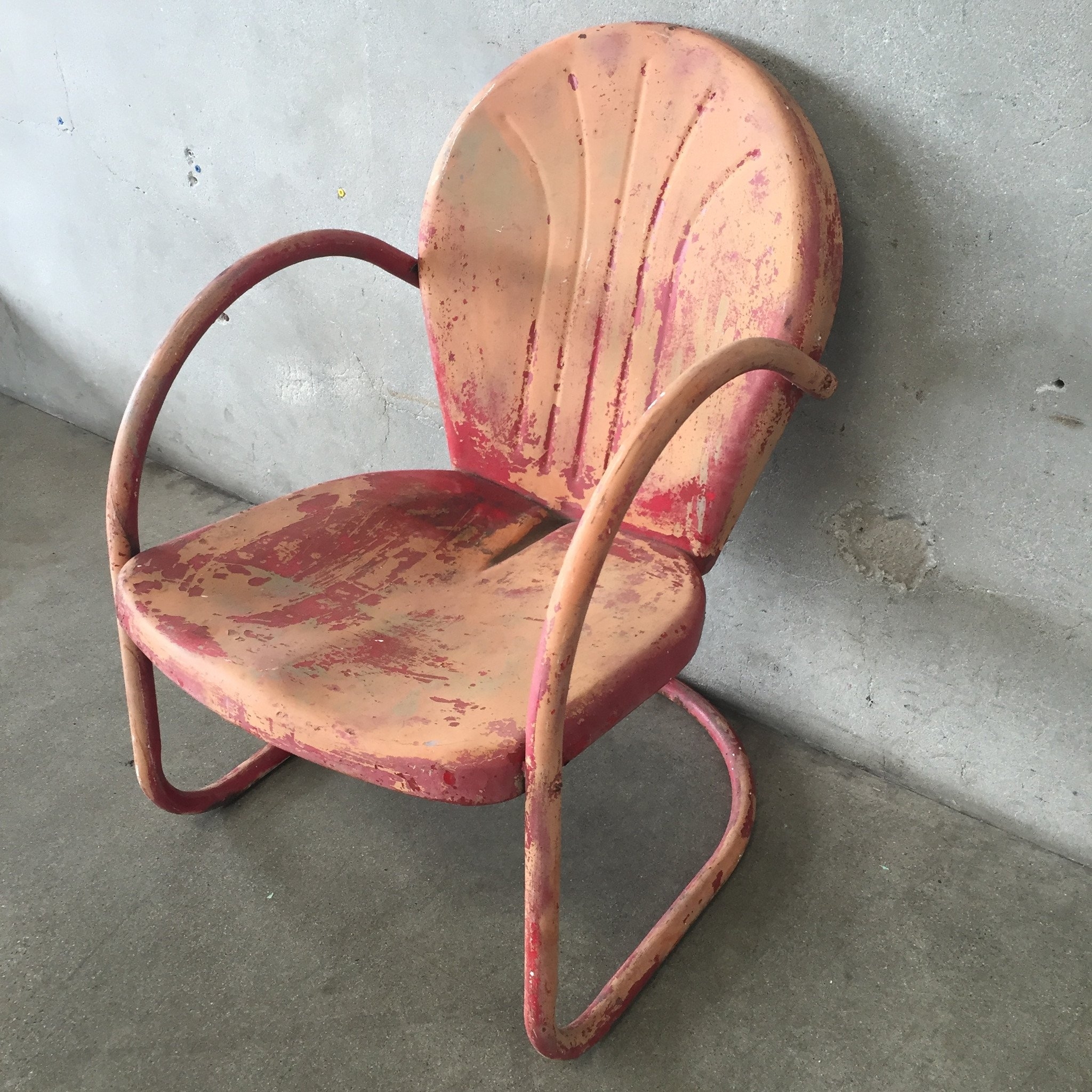 vintage childrens metal table and chairs